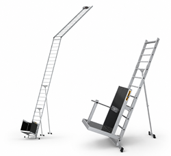 Ladderlift 12 m – standaard transportwagen + transportwagen voor zonnepanelen