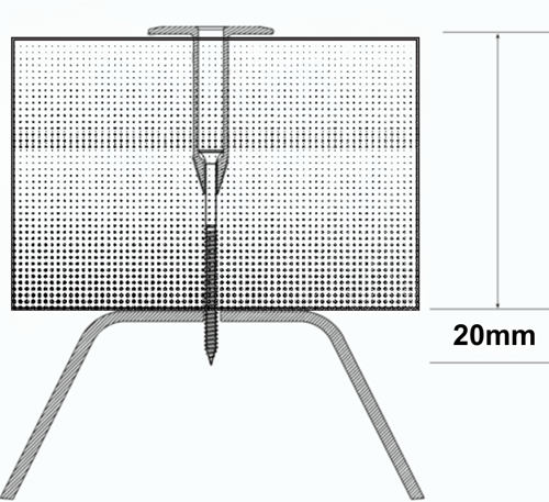 KLIMAS - Lino 13 - Kunststof tule 13x55mm inclusief: WSR-T - Zelfborende schroef 4,8x60mm -2