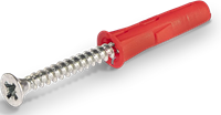 UNO Universele Plug 6x28 mm met schroef 4,0x35 mm - 80 stuks