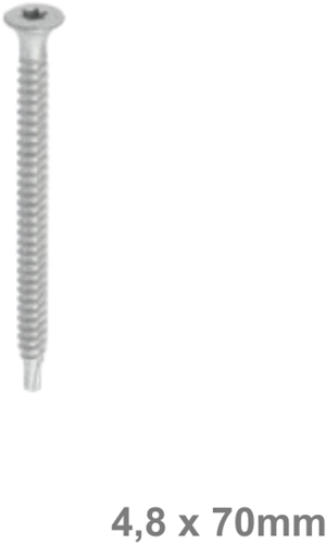 KLIMAS - WSR-T - Zelfborende schroef 4,8x70mm  100 stuks 