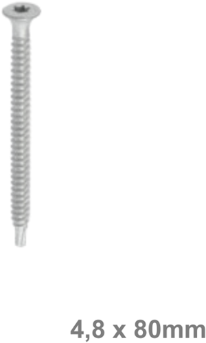 KLIMAS - WSR-T - Zelfborende schroef 4,8x80mm 100 stuks 