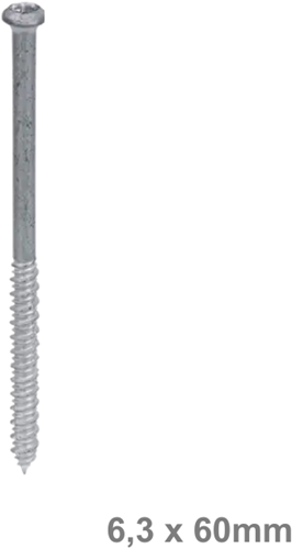 KLIMAS - WBSW - Zelftappende schroef 6,3x60mm  100 stuks 