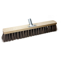 Bezem Nylon - 60 cm met metalen handvat
