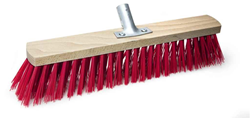 Straatbezem 50 cm met metalen houder