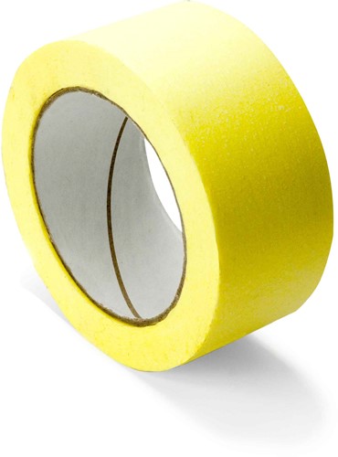 Masking tape - gele papieren 25 mm x 50 m