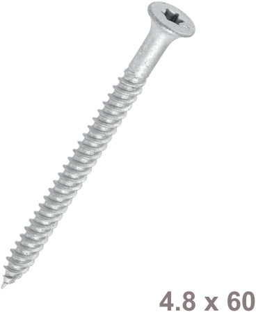 KLIMAS - WDB-T - Zelftappende schroef  4,8x60mm 100 stuks 