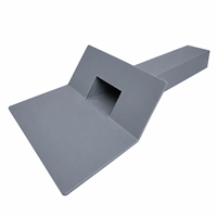 Kiezelbak dakafvoer PVC 45° 60x80mm - 500mm 