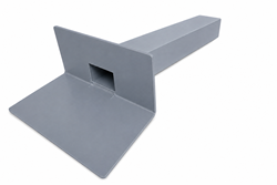 Kiezelbak dakafvoer PVC 60x100mm - 250mm