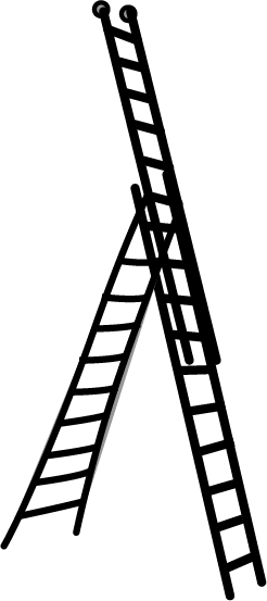Driedelige ladders