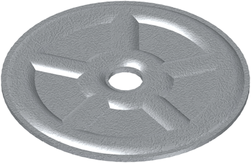 Eurofast DVP-EF-5010N Drukverdeelplaat 50mm gat. 6,3m