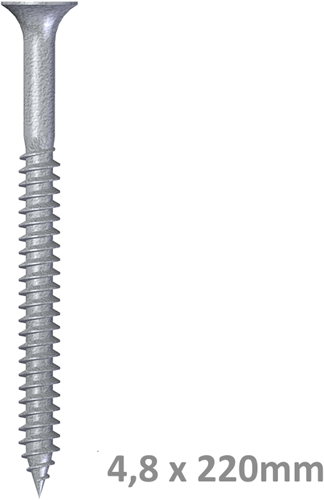 Eurofast EDS-S-48220 SCHROEF PLAT DAK 4,8X220MM
