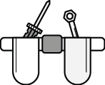 Gereedschaptassen/riem