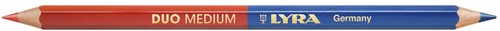Lyra Duo Medium - potlood blauw/rood 