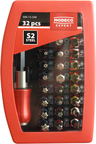 Modeco Expert - 32-dlg set van Bits 25mm adapter