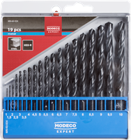 Modeco Expert - Metaalborenset - HSS-R- 19delig (1,0-10,0mm) 
