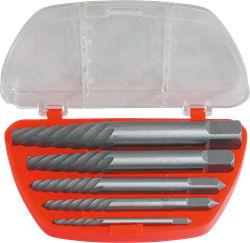 Modeco expert - Schroefuitdraaiers voor afgebroken schroeven -set 5 delig