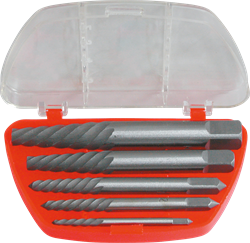 Modeco expert - Schroefuitdraaiers voor afgebroken schroeven -set 5 delig