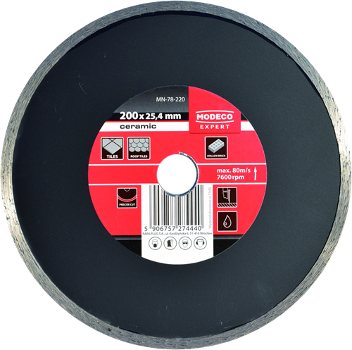 Modeco Expert - Diamantschijf - 200 x 25,4/22,23 mm - Keramiek