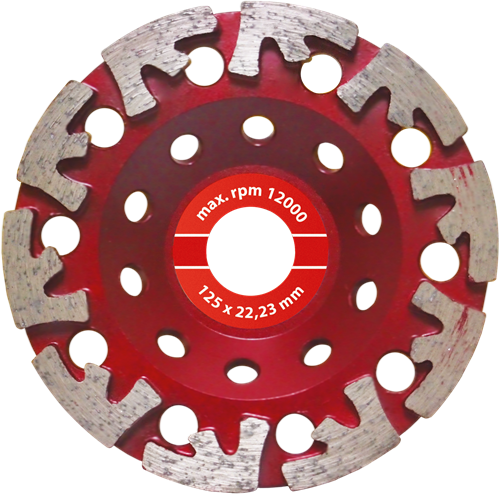 Modeco expert -  PRO Diamantslijpschijf - 125 x 22,23 mm - Beton