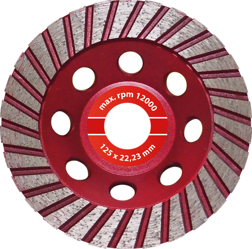 Modeco Expert - TURBO Diamantslijpschijf - 125 x 22,23 mm - Beton