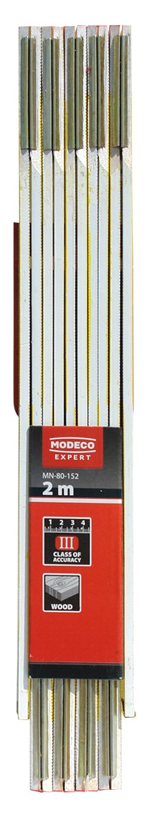 Duimstok hout - 2 m 