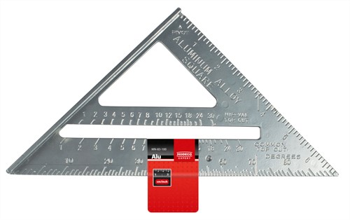 Modeco expert - Timmermanswinkelhaak 185 x 185 mm - Aluminium