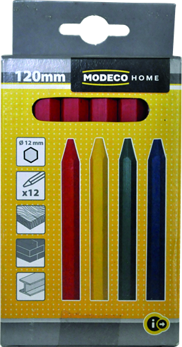 Modeco Expert - Krijt rood - 12 stuks