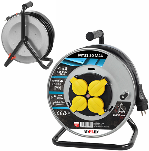 Kabelhaspel OWY 3x1,5 16A 230V IP44 - 50m
