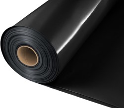 Dampremmende PE folie 0,2mm Zwart 6x50m