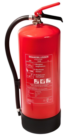 Poederblusser 12 kg abc permanent druk