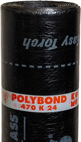 Polyglass Polybond 470K24 P 4,3mm 1x5m toplaag Zwart – bitumen dakbedekking-2