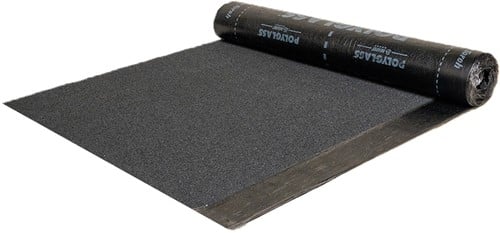 Polyglass Polybond 470K24 4,3mm 1x5m toplaag Zwart  – bitumen dakbedekking