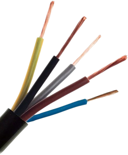 Kabel H05RR-F OW 5x4mm2 Zwart - 50m