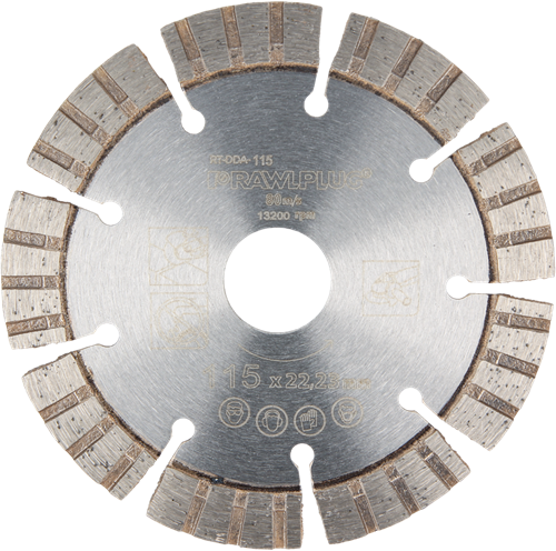 Diamantsnijschijf voor Gewapend Beton 115x22,23 mm 