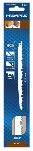 Zaagbladen voor Hout voor Reciprozaag 240mm/5mm - 5 stuks