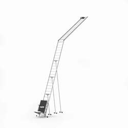 Ladderlift 12 m – transportwagen voor zonnepanelen