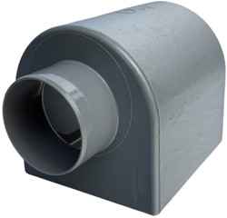Vergaarbak PVC uitloop ø80mm